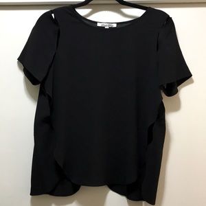 Black Cut Out Blouse